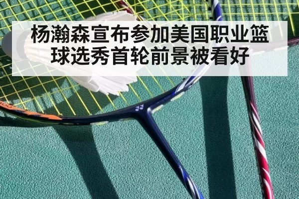 杨瀚森宣布参加美国职业篮球选秀首轮前景被看好